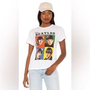 Re/done lose fit cotton Beatles print tee size large